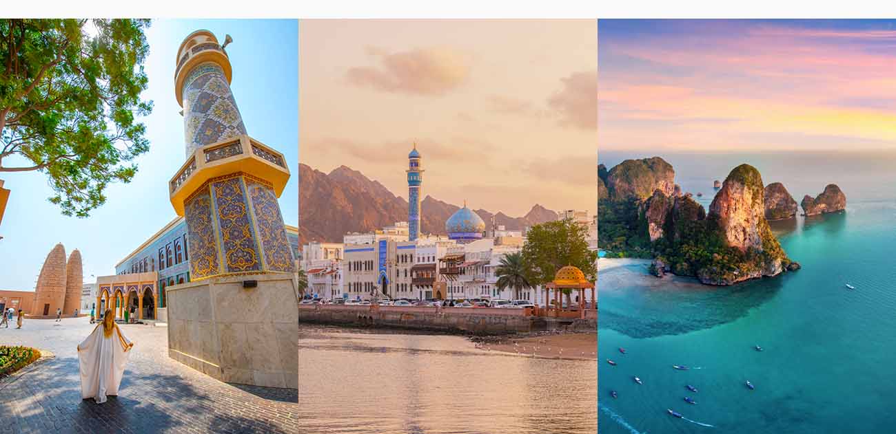 Doha, Muscat, Krabi, & Bangkok